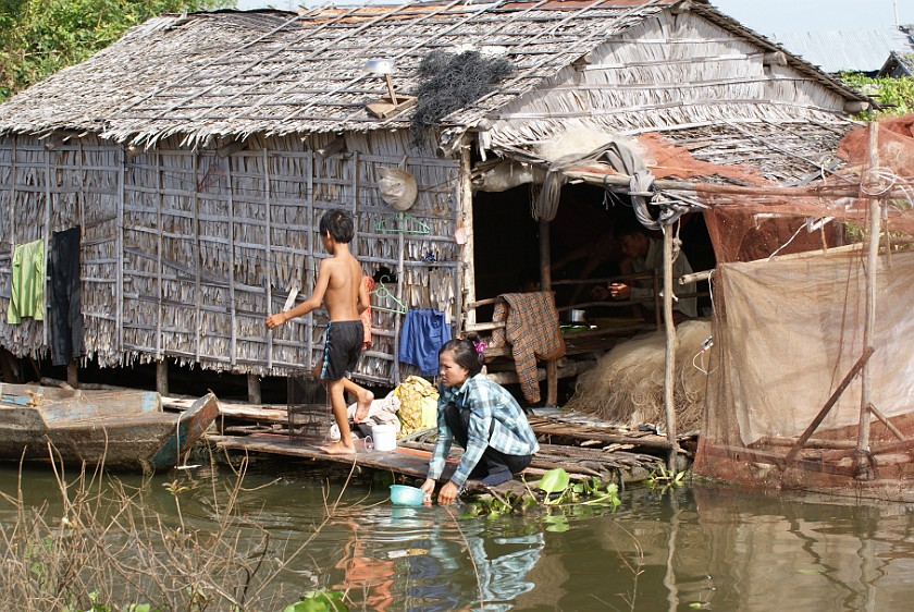 Floating Village of Chong Kneas. Floating House. Chong Kneas. .