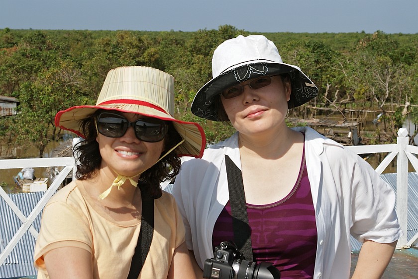 Floating Village of Chong Kneas. Portrait with Friend. Chong Kneas. .