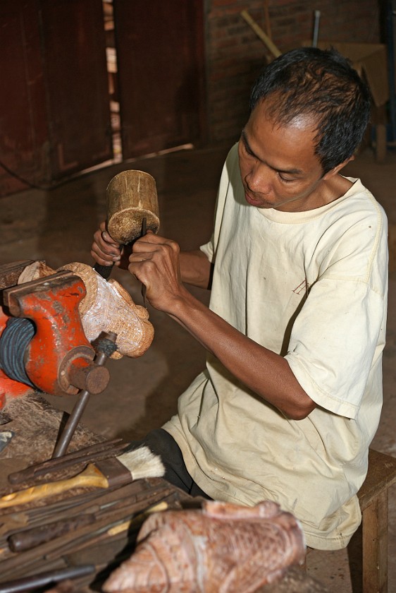 Artisans of Angkor. Sculptor. Siem Reap. .