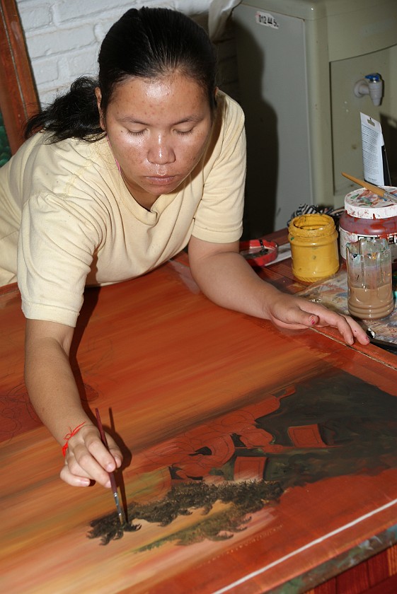 Artisans of Angkor. Painter. Siem Reap. .