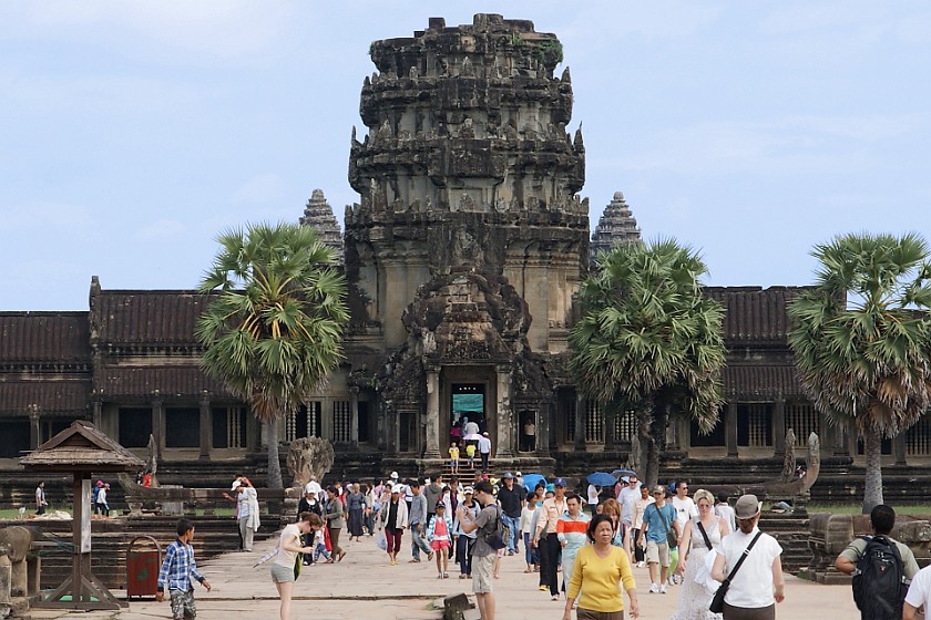 Angkor Wat. West Gate and Sandstone Causeway. near Siem Reap. .