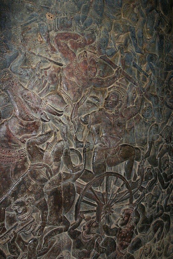 Angkor Wat. Bas-Relief. near Siem Reap. .
