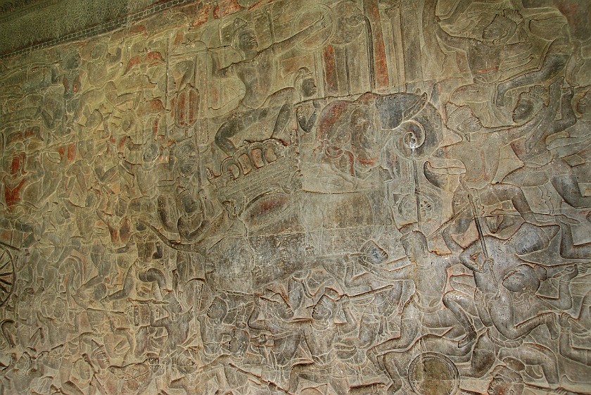 Angkor Wat. Bas-Relief. near Siem Reap. .