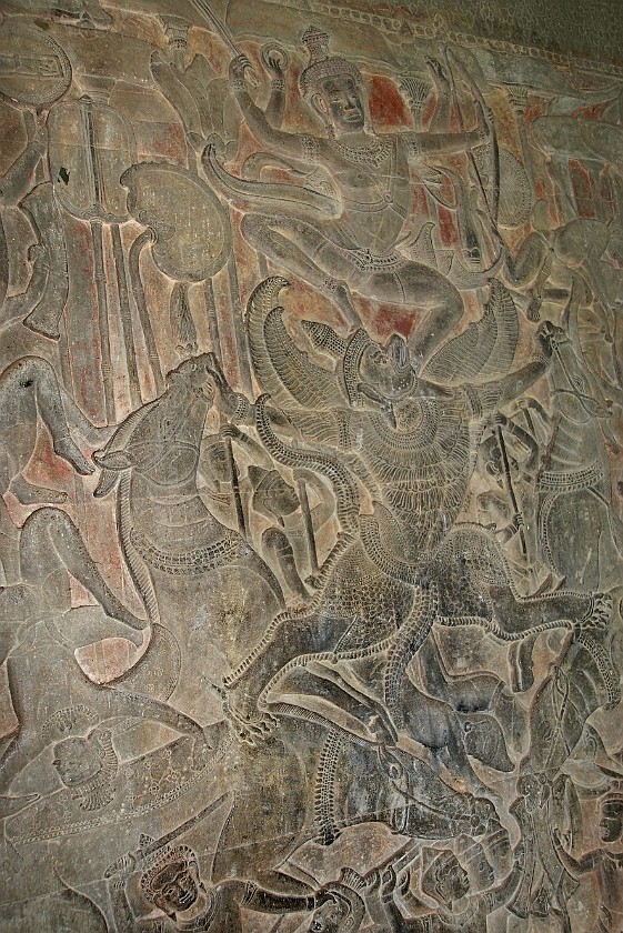 Angkor Wat. Bas-Relief. near Siem Reap. .