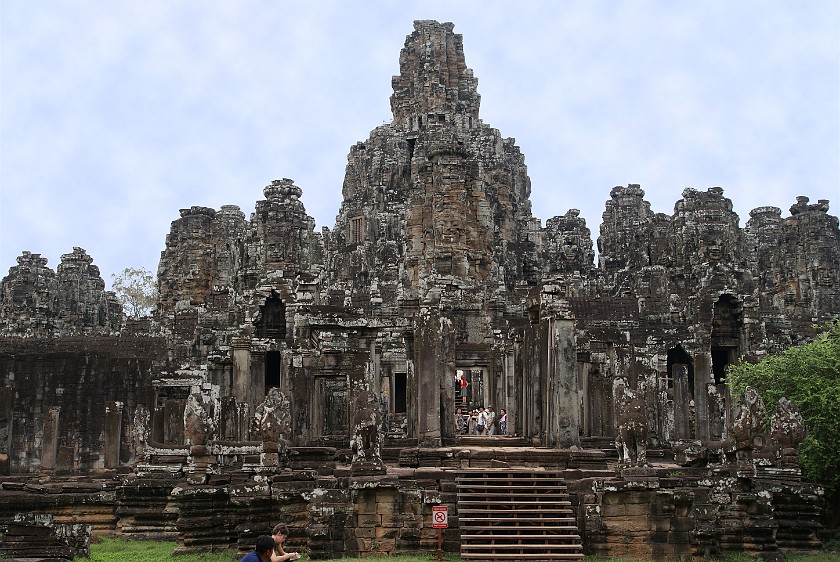Bayon. Entrance. near Siem Reap. .