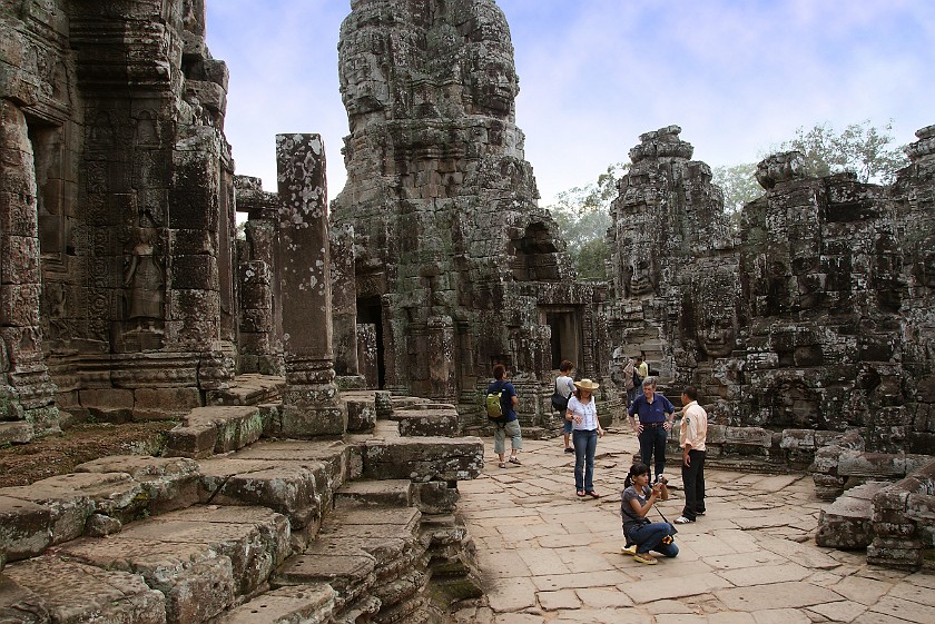 Bayon. Inside. near Siem Reap. .