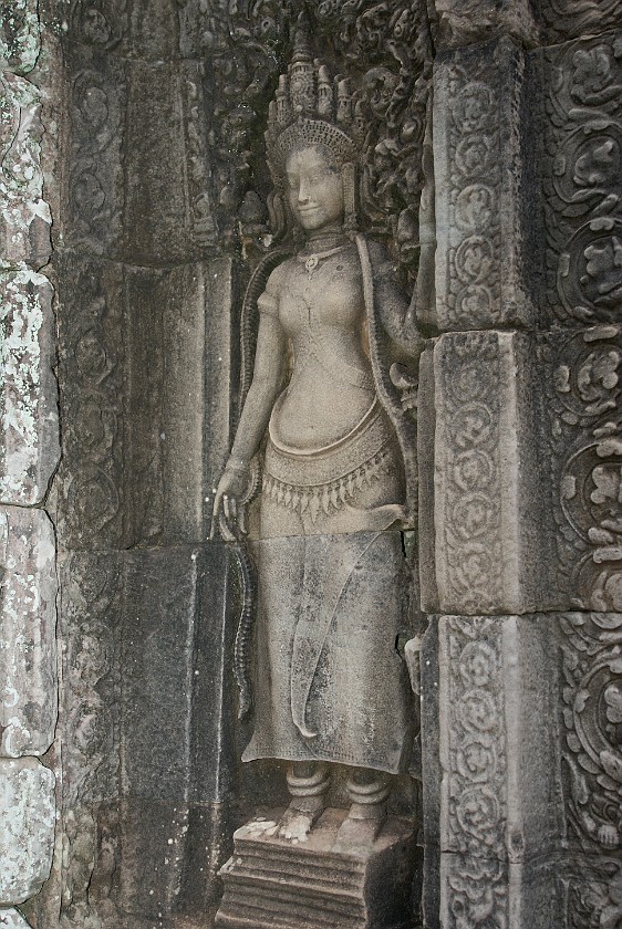Bayon. Relief. near Siem Reap. .