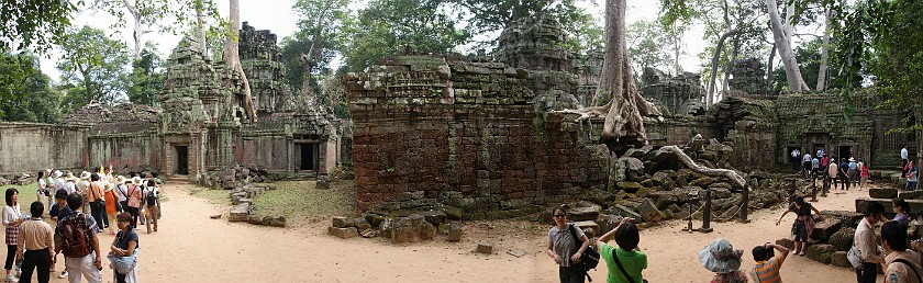Ta Prohm. Court Yard. near Siem Reap. .