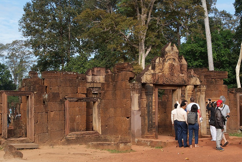Banteay Srei. Entrance. near Siem Reap. .