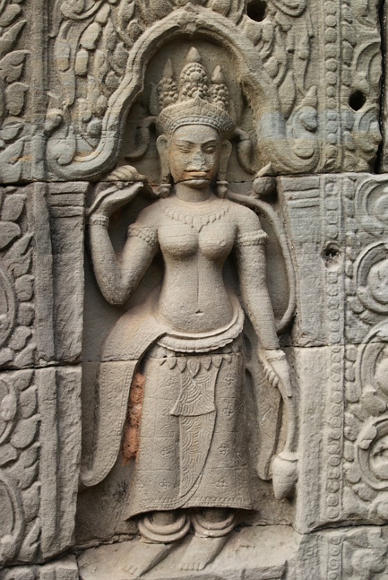 Preah Khan. Relief. near Siem Reap. .