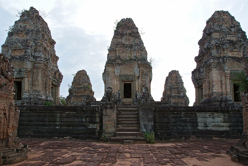 Eastern Mebon. Five Towers. near Siem Reap. .