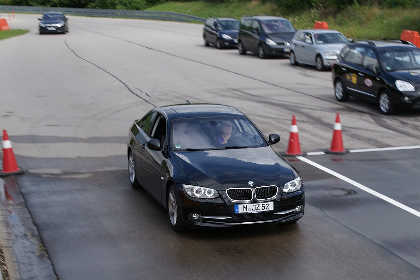 ADAC Driver Safety Training. Brake maneuver. Augsburg. .
