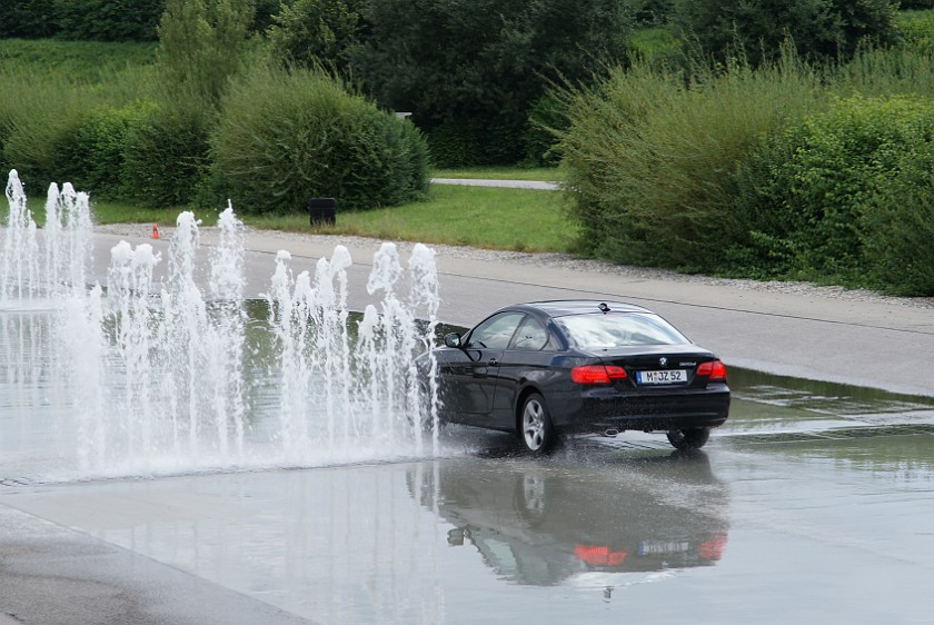 ADAC Driver Safety Training. Lane change maneuver. Augsburg. .