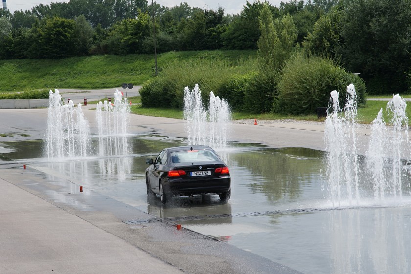ADAC Driver Safety Training. Lane change maneuver. Augsburg. .