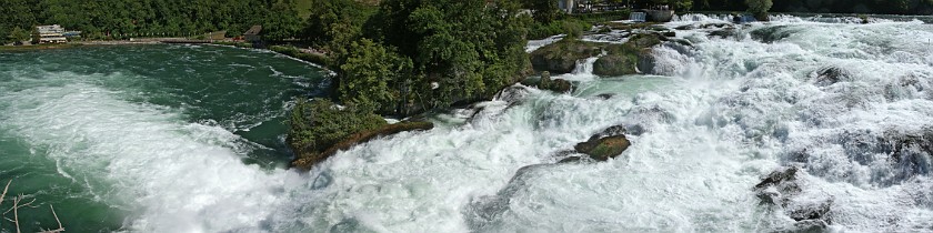 Rhine Falls. View from the rock. Schaffhausen. .