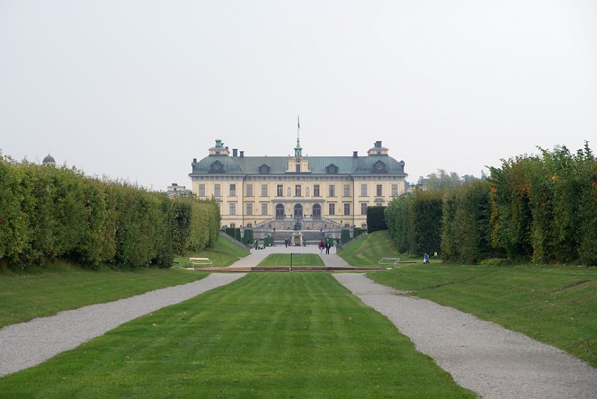 Drottningholm. Westside of the Palace and Park. Stockholm. .