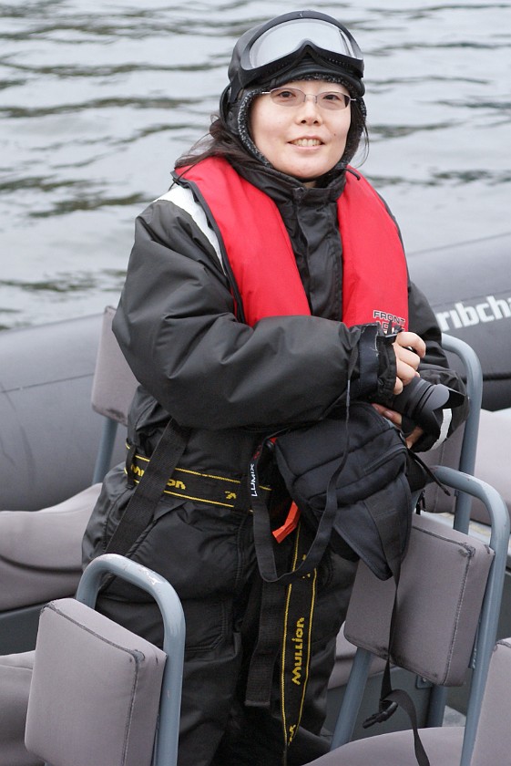 RIB Tour. Portrait on Board of the RIB. Stockholm. .