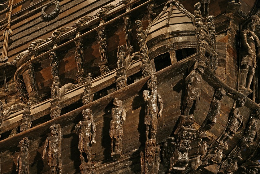Vasa Museum. Detail of the Rear. Stockholm. .