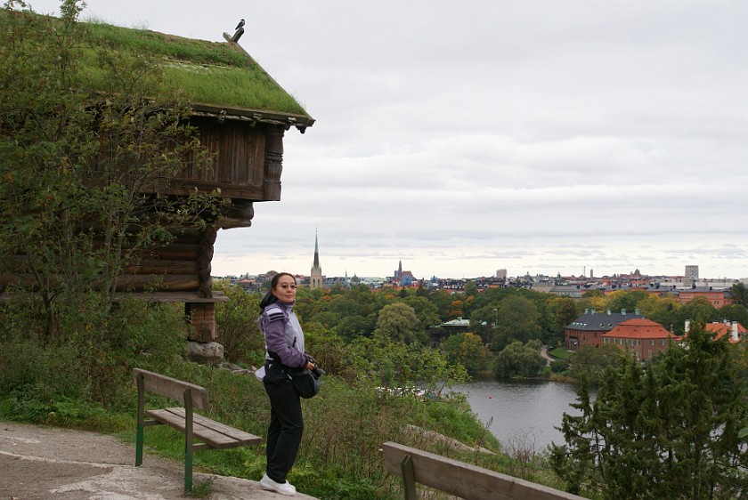 Skansen. Portrait with Historic Storehouse. Stockholm. .
