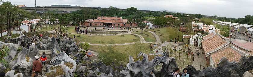 Taipei International Flora Exposition. Reconstructed Traditional Buildings. Taipei. .