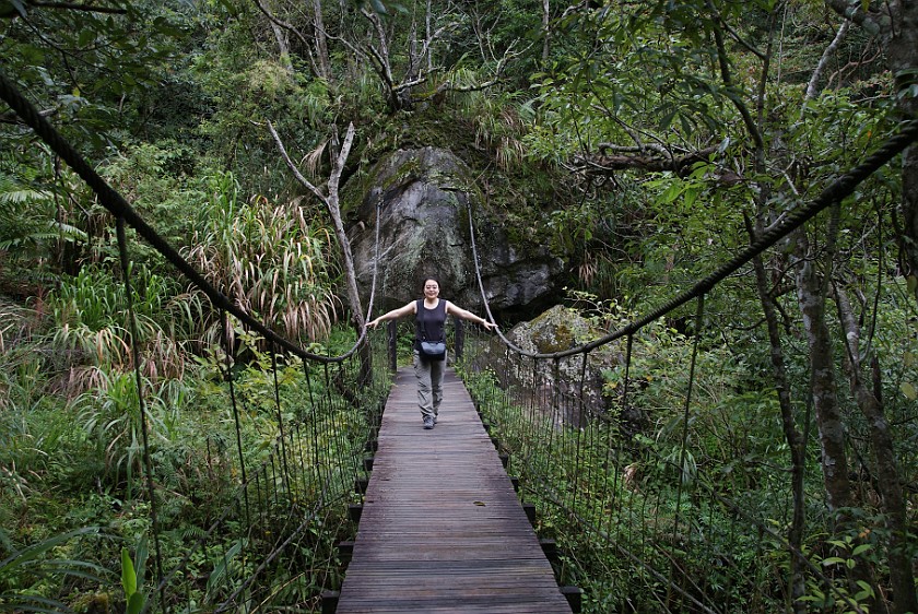 Taroko National Park. Suspension Bridge. Taroko National Park. .