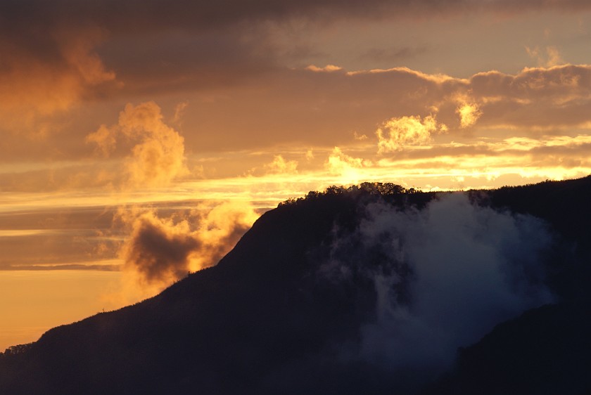 Alishan National Scenic Area. Sunset. Alishan National Scenic Area. .