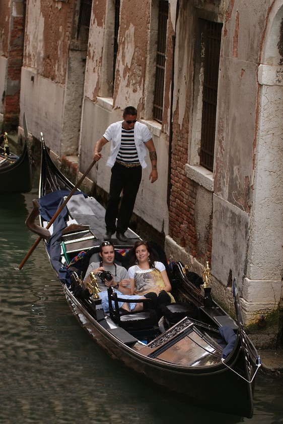 Grand Channel of Venice. Gondola. Venice. .