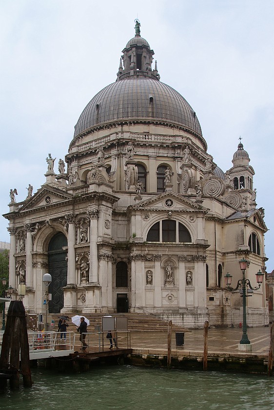 Grand Channel of Venice. San Maria della Salute. Venice. .
