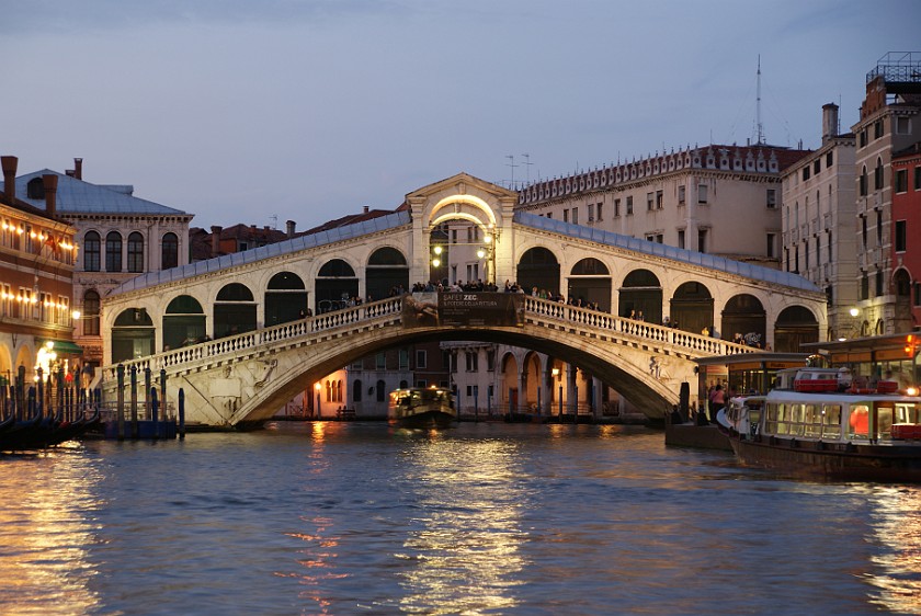 Grand Channel of Venice. Ponte di Rialto. Venice. .