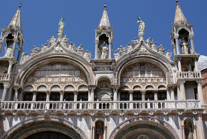 Saint Mark's Square. Roof of Basilica di San Marco. Venice. .