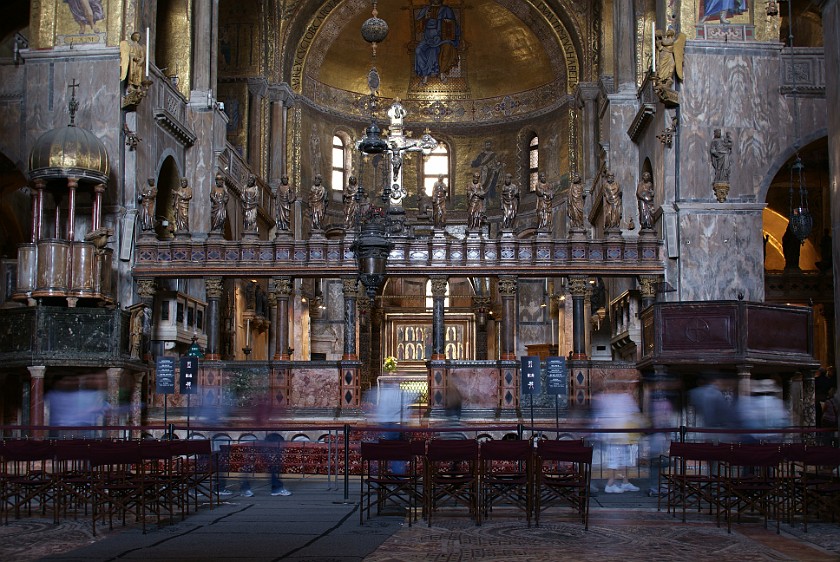 Inside Basilica di San Marco. Main Hall. Venice. .