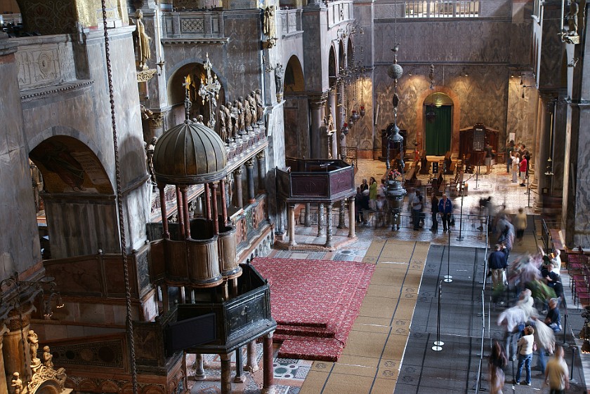 Inside Basilica di San Marco. Main Hall. Venice. .