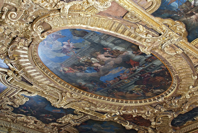 Doges' Palace. Ceiling Painting. Venice. .