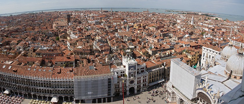 Saint Mark's Tower. View on San Marco. Venice. .