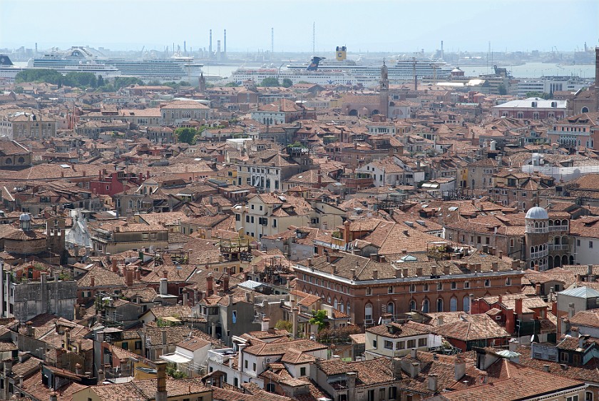 Saint Mark's Tower. View on San Marco. Venice. .