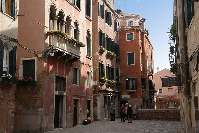 San Polo and San Marco. Rio Terrà. Venice. .