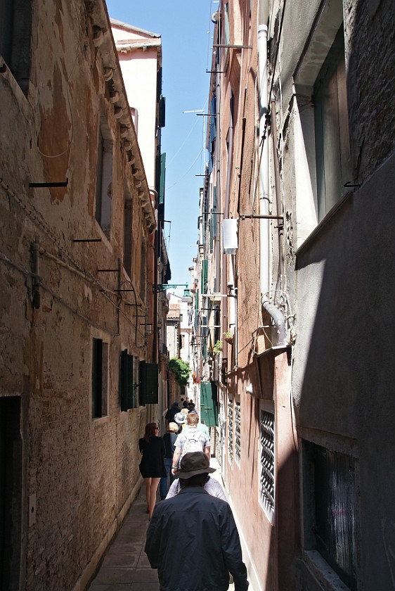 San Polo and San Marco. Narrow Street. Venice. .