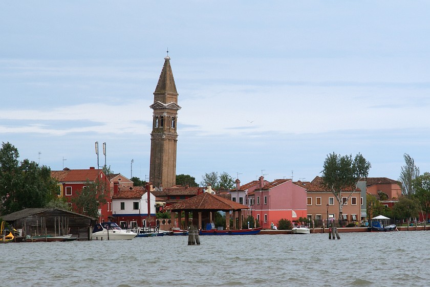 Isle of Burano. Tower of San Martino. Burano. .