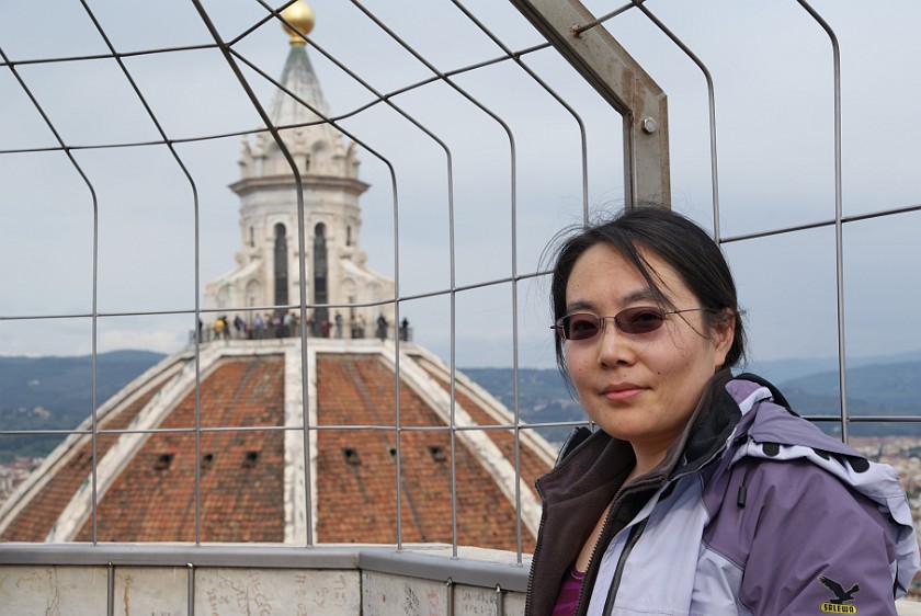 Duomo and Campanile. Portrait with Cupola. Florence. .
