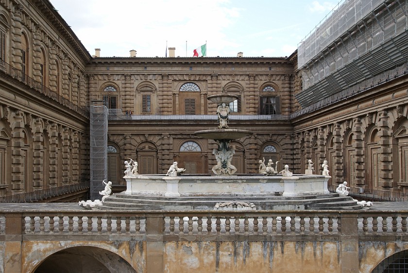 Palazzo Pitti. Inner Courtyard. Florence. .