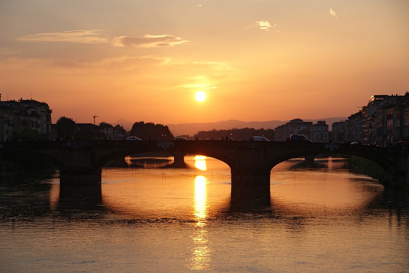 Ponte Vecchio. Ponte San Trinita. Florence. .