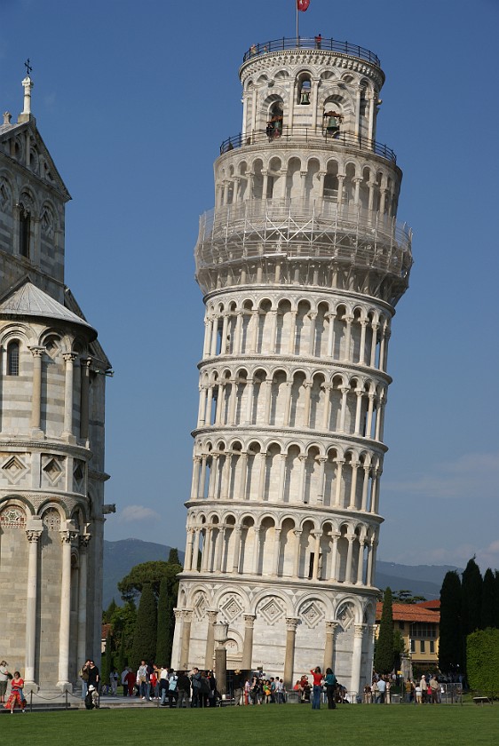 Piazza dei Miracoli at Pisa. Leaning Tower. Pisa. .