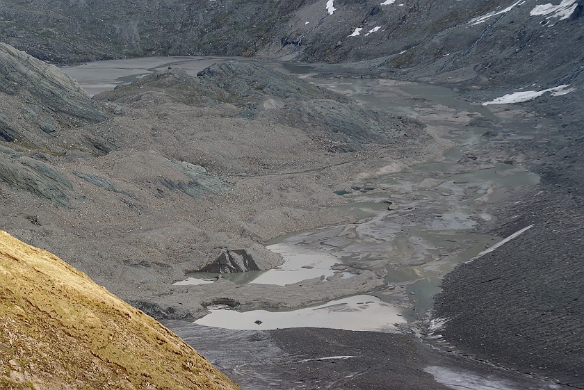 Hiking on the Gamsgrubenweg. Glacier Base. near Heiligenblut. .