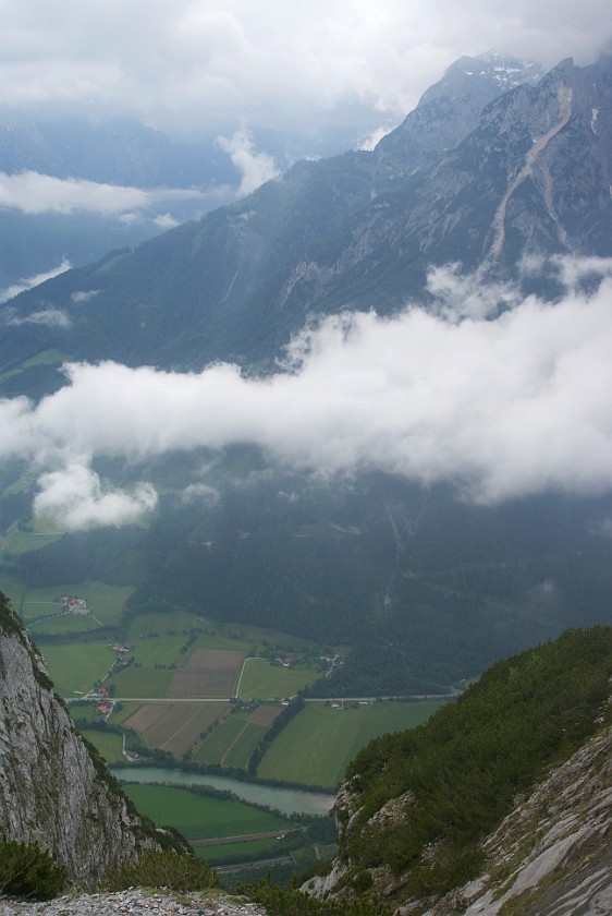 Eisriesenwelt. View on the Valley of Werfen. Werfen. .