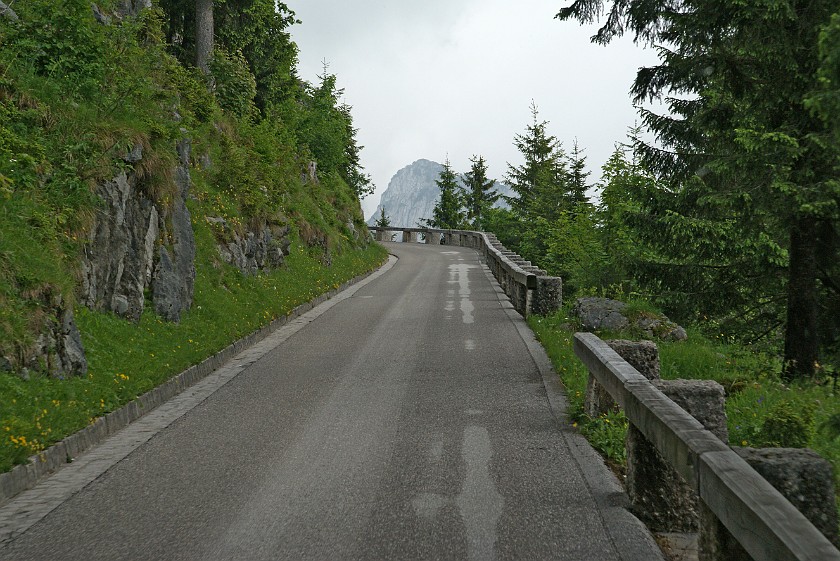 Kehlsteinhaus. One-Lane Road to the Kehlstein. Berchtesgaden. .