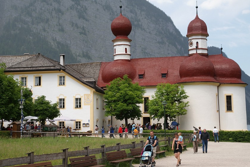 Königssee. St. Bartholomä Church. Schönau am Königssee. .