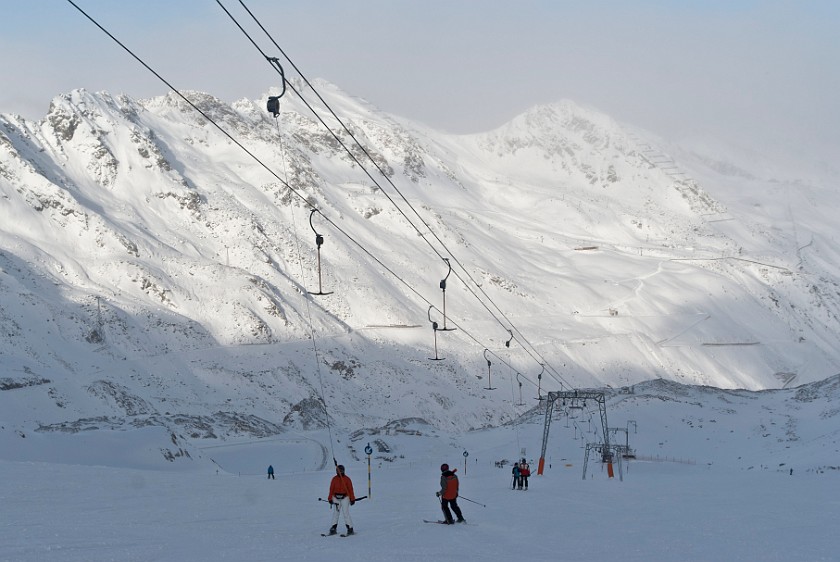 Rettenbach Glacier and Valley. Descent to the Glacier. Sölden. .