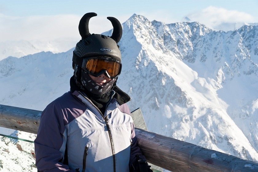 Gaislachkogl. Portrait at Summit. Sölden. .