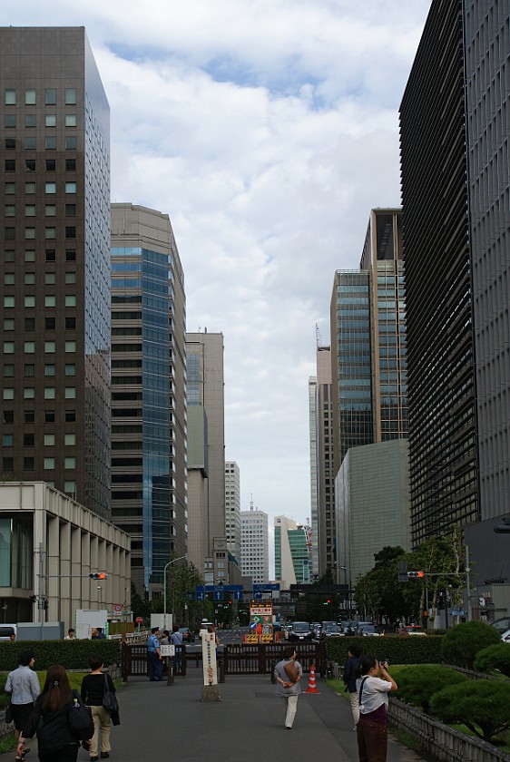 City. Eitai-Dori from Otemon Gate . Tokyo. .