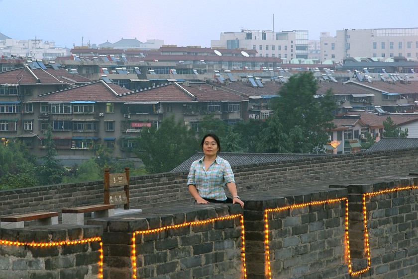 City Wall. Portrait at the Wall Top. Xi'an. .